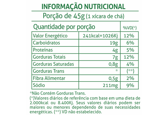 11 - Informação Nutricional Bolacha Vitadeisy