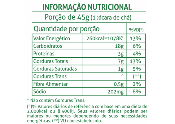 14 - Informação Nutricional Bolacha Manteiga